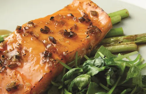 Maple Soy Glazed Salmon